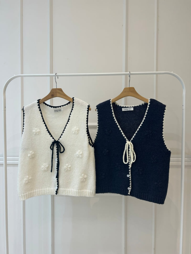 Pearls room - Korean Women Fashion - #thatsdarling - Ribbon Vest - 12