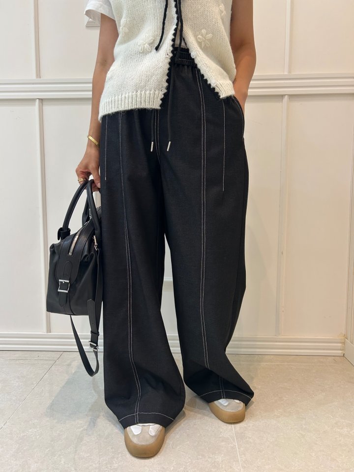 Pearls room - Korean Women Fashion - #thelittlethings - Stitch Pants - 11