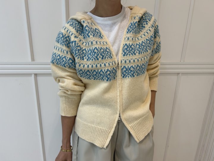Pearls room - Korean Women Fashion - #thelittlethings - Cable Hood Zip-up - 7