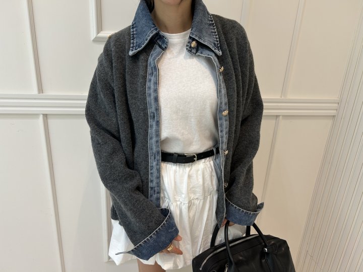 Denim Knit Shirt by Pearls room for Women - view 2