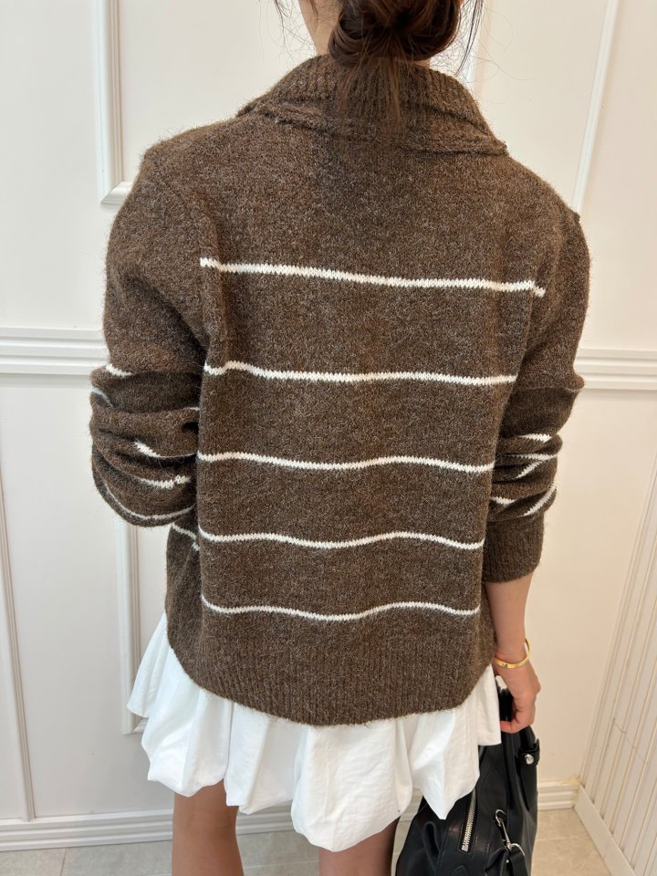 Pearls room - Korean Women Fashion - #vintagekidsstyle - Awesome Knit Shirt - 6