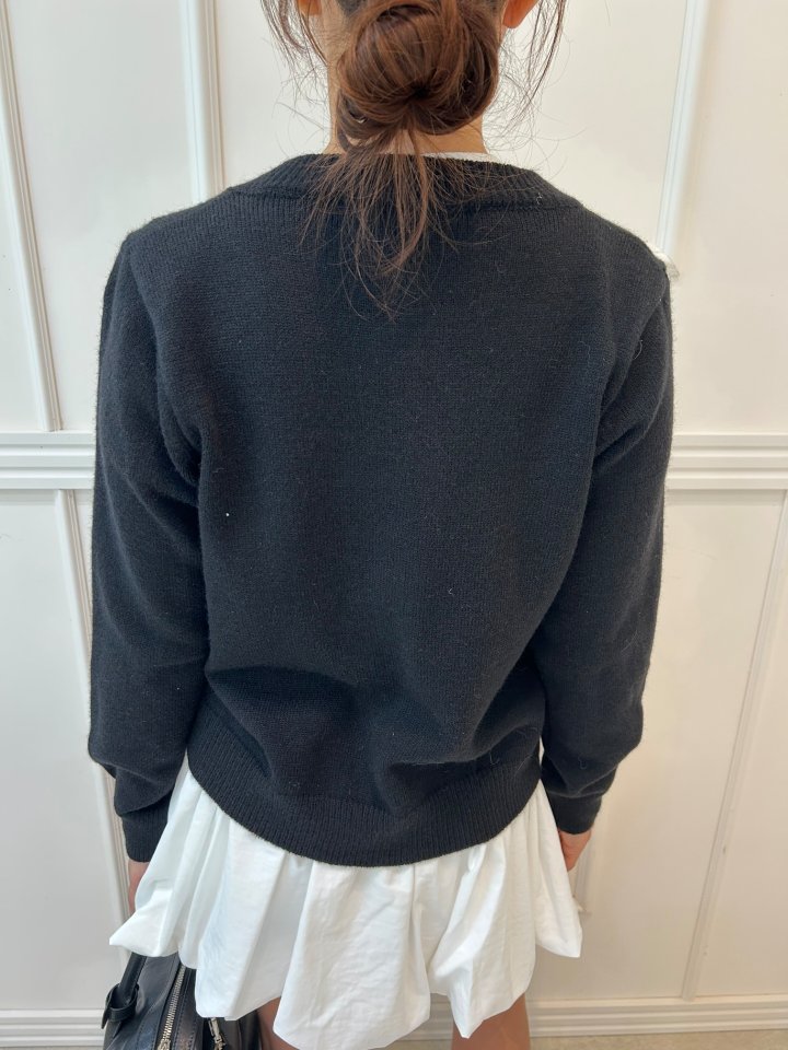 Pearls room - Korean Women Fashion - #vintagekidsstyle - Motive Cardigan - 5