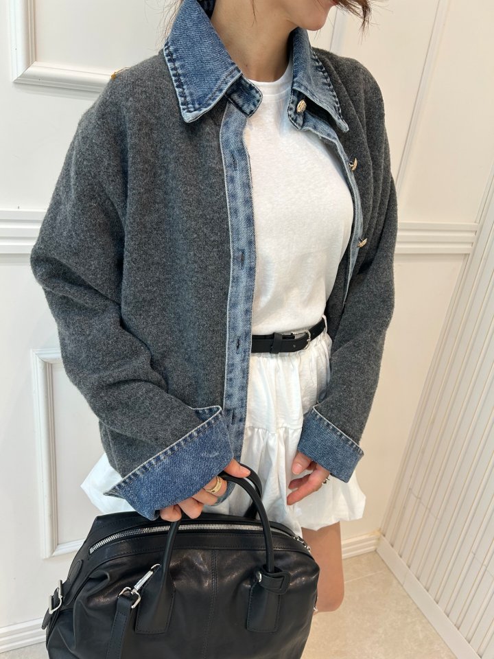 Denim Knit Shirt by Pearls room for Women - view 3