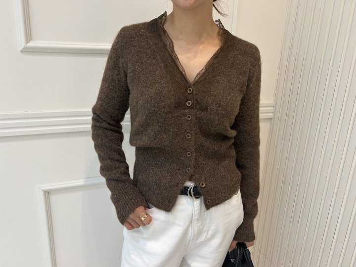 Pearls room - Korean Women Fashion - #womensfashion - Lace Cardigan - 11