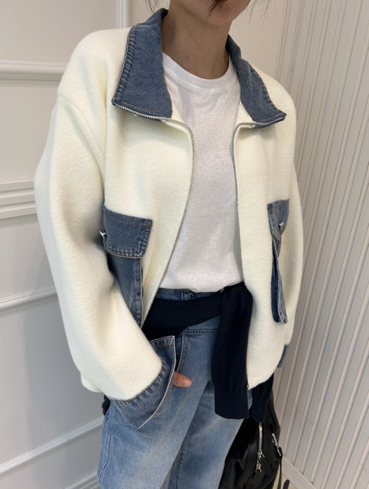 Pearls room - Korean Women Fashion - #womensfashion - Denim Jumper - 2