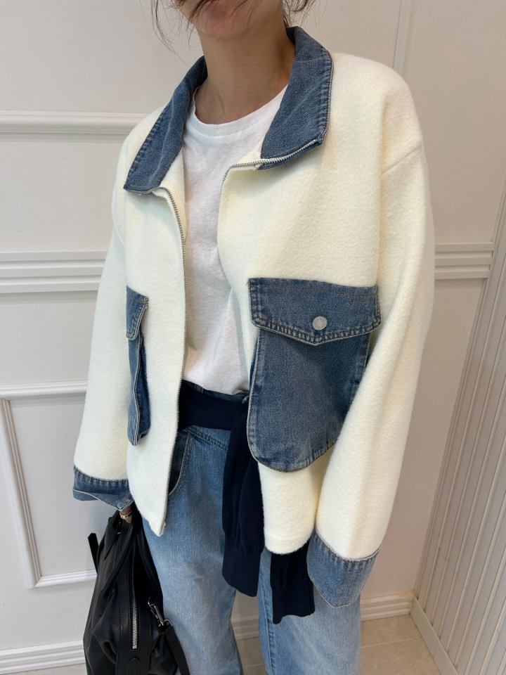Pearls room - Korean Women Fashion - #womensfashion - Denim Jumper - 6