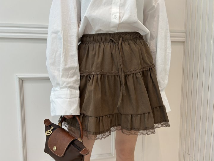 Pearls room - Korean Women Fashion - #womensfashion - Lace Skirt - 2