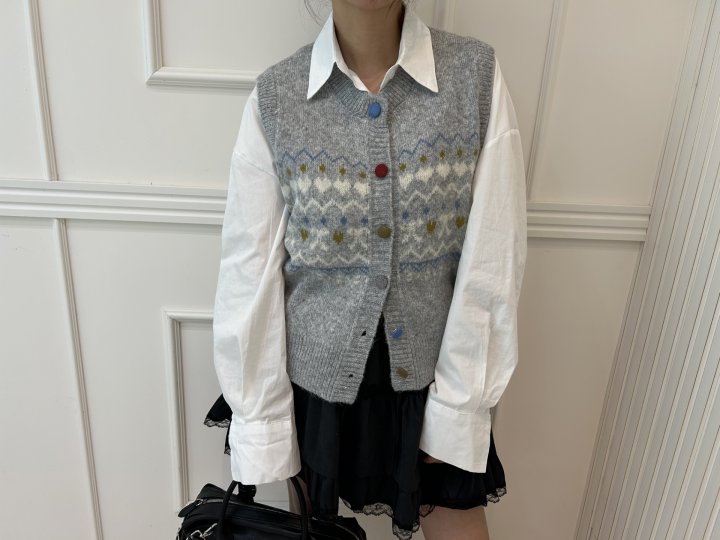 Pearls room - Korean Women Fashion - #womensfashion - Song Song Knit Vest