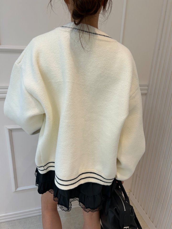 Pearls room - Korean Women Fashion - #womensfashion - Denim Pocket Cardigan - 11