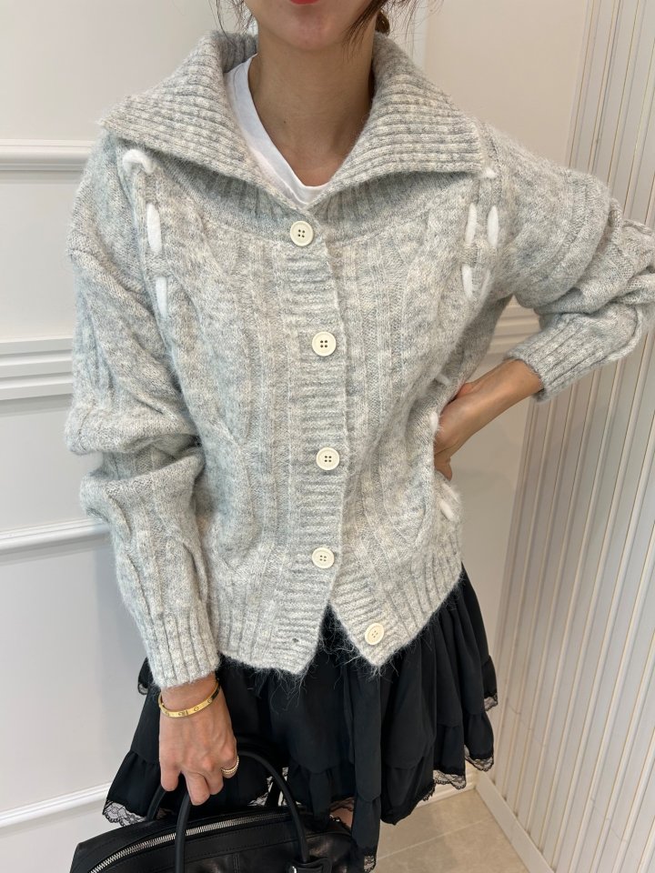 Pearls room - Korean Women Fashion - #womensfashion - Demi Cable Knit Shirt - 12