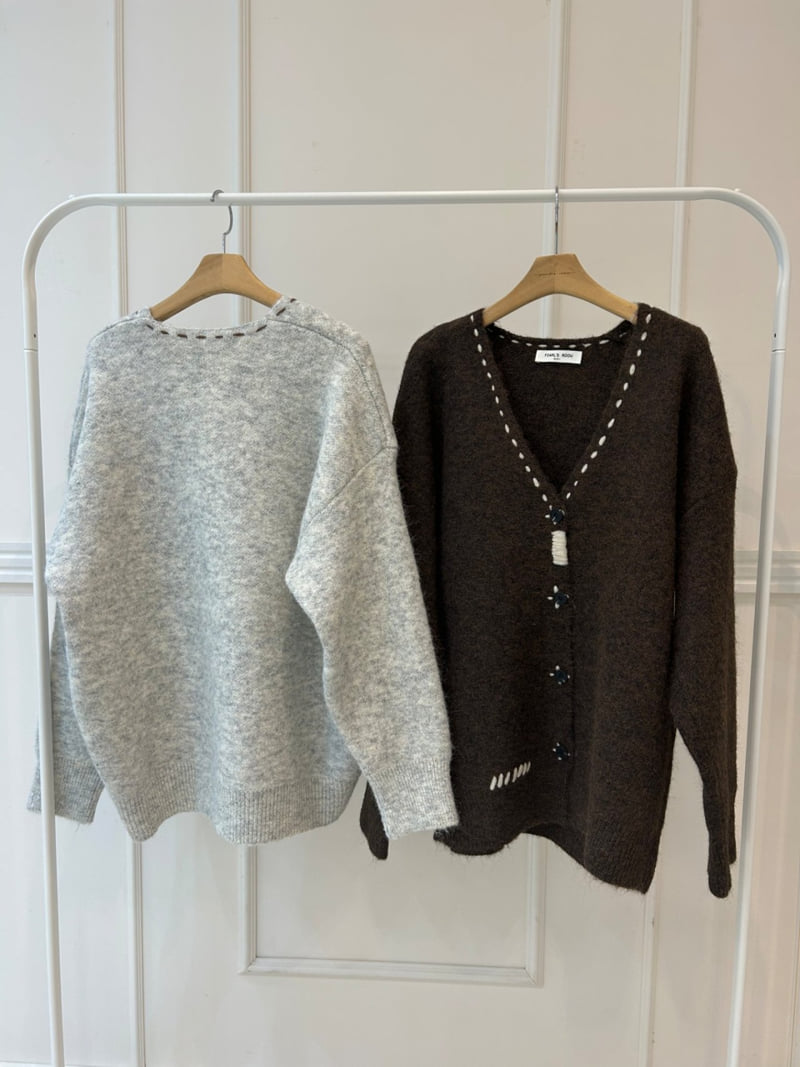 Pearls room - Korean Women Fashion - #womensfashion - Hoshi Knit Cardigan - 12