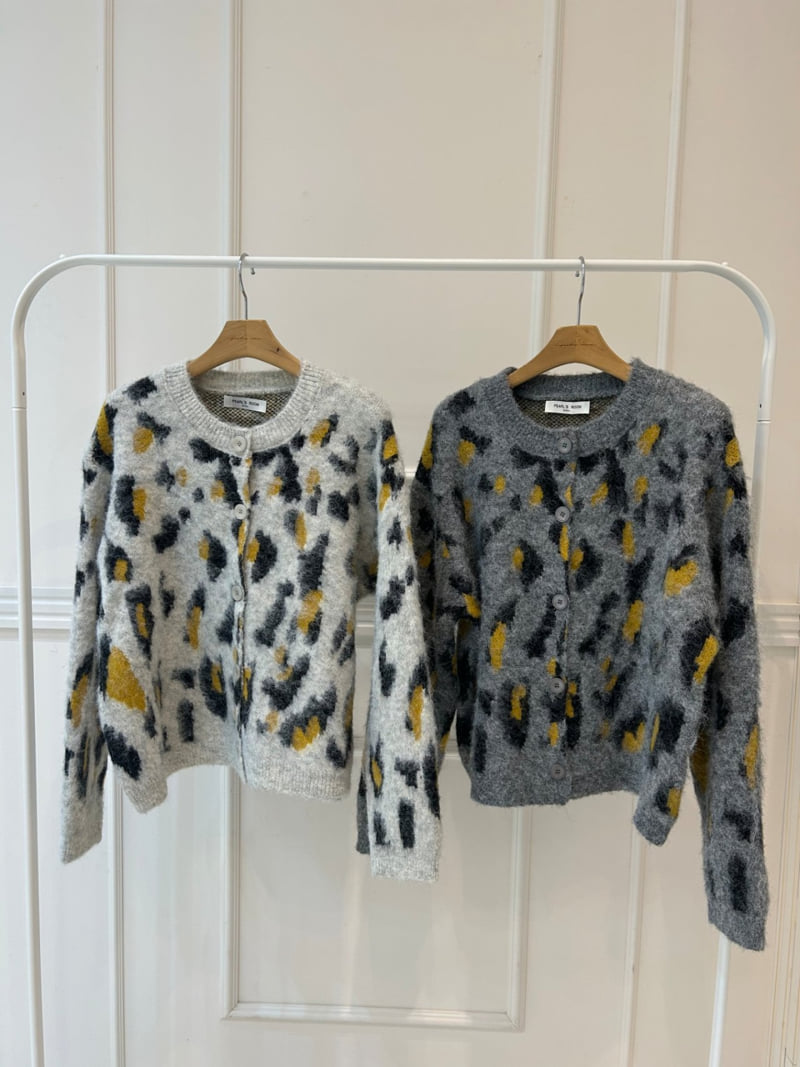 Pearls room - Korean Women Fashion - #womensfashion - Leopard Cardigan - 11
