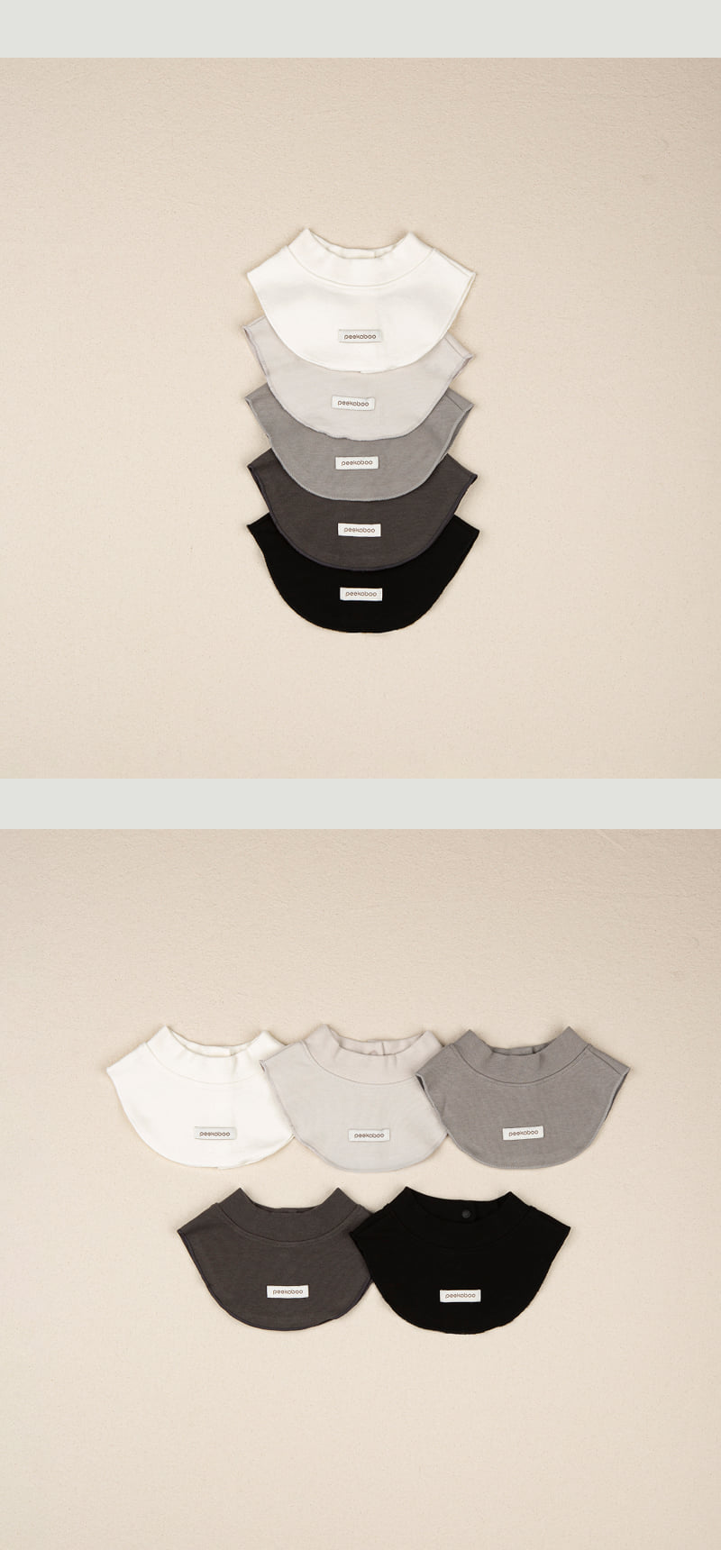 Peekaboo - Korean Baby Fashion - #babyboutiqueclothing - Nouveau Fake Collar (Mono) - 2