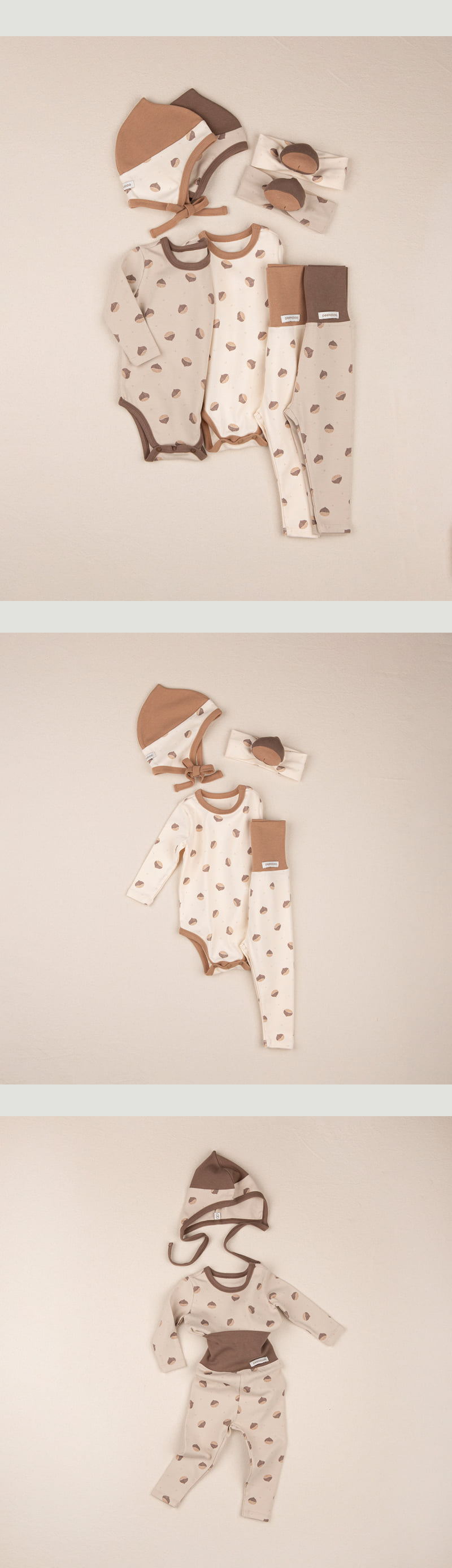 Peekaboo - Korean Baby Fashion - #babyclothing - Chestnut Suit Set - 3