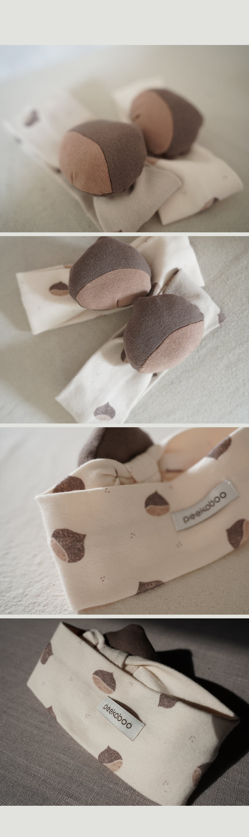 Chestnut Headband by Peekaboo for Baby - view 2