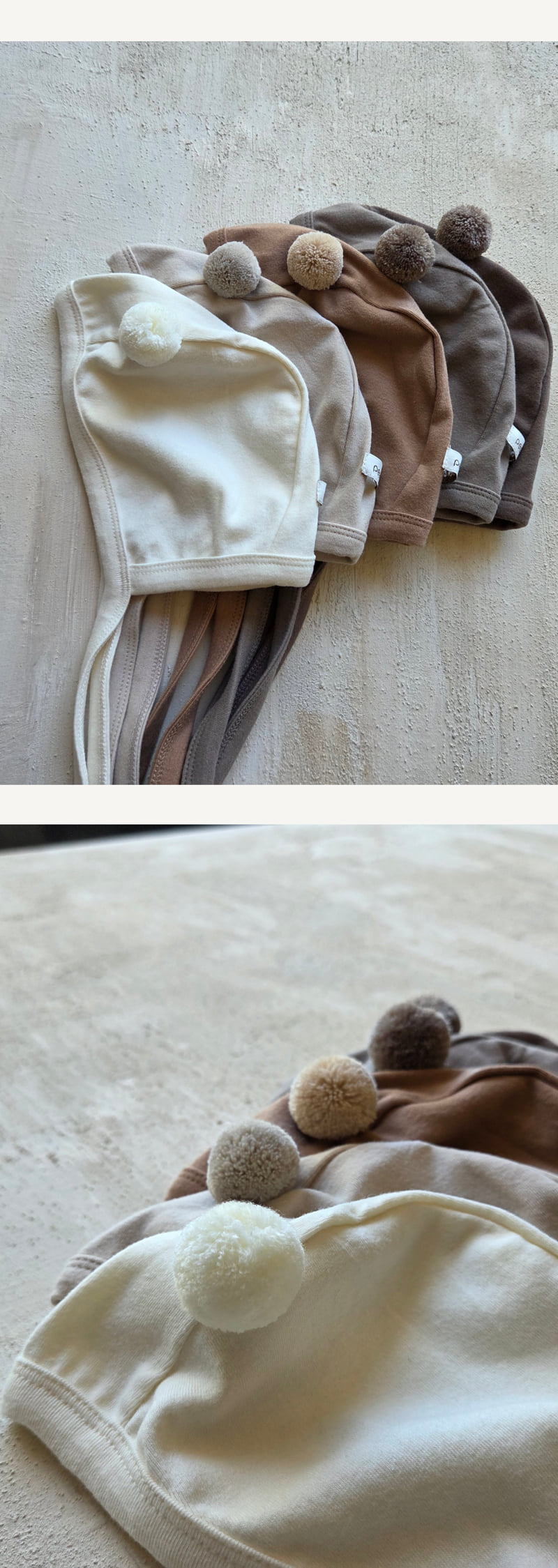 Peekaboo - Korean Baby Fashion - #babyoutfit - Nouveau Bear Bonnet (Neutral) - 3