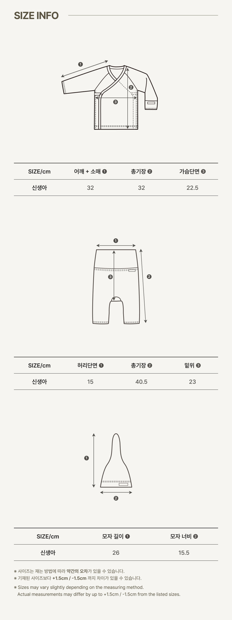 Peekaboo - Korean Baby Fashion - #babyoutfit - Popo Newborn Set - 4