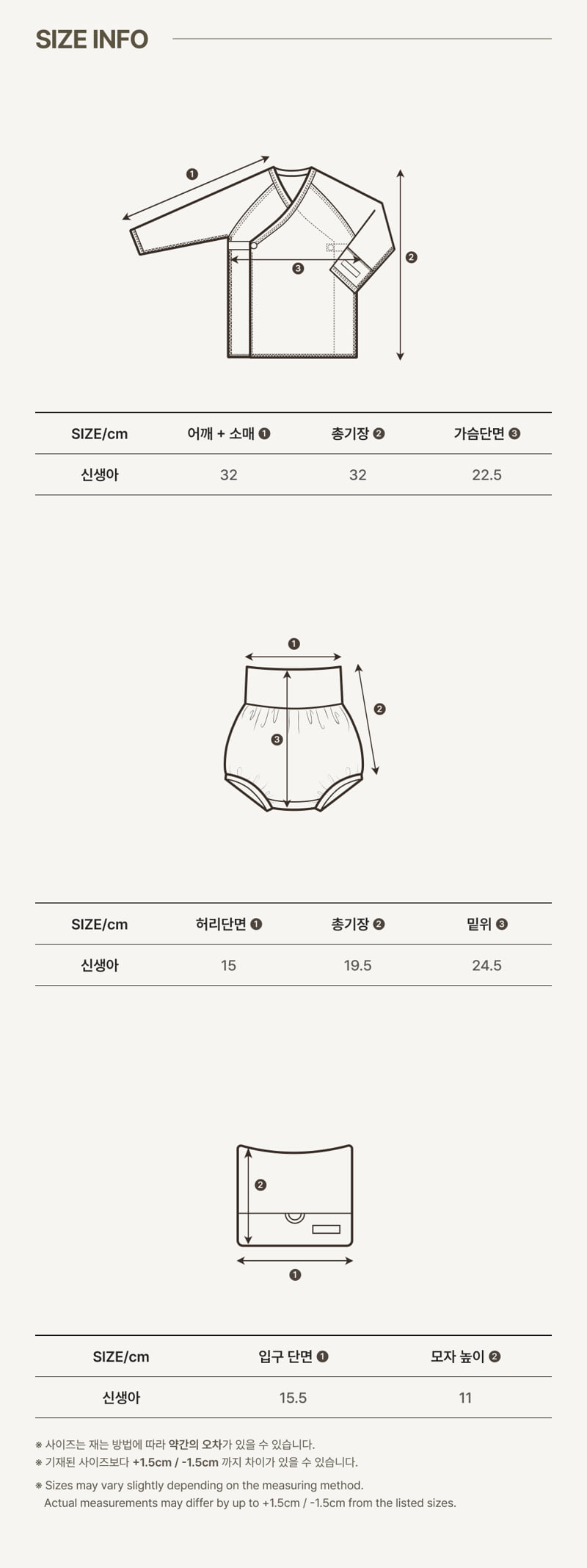 Peekaboo - Korean Baby Fashion - #babyoutfit - Noah Newborn Set - 4