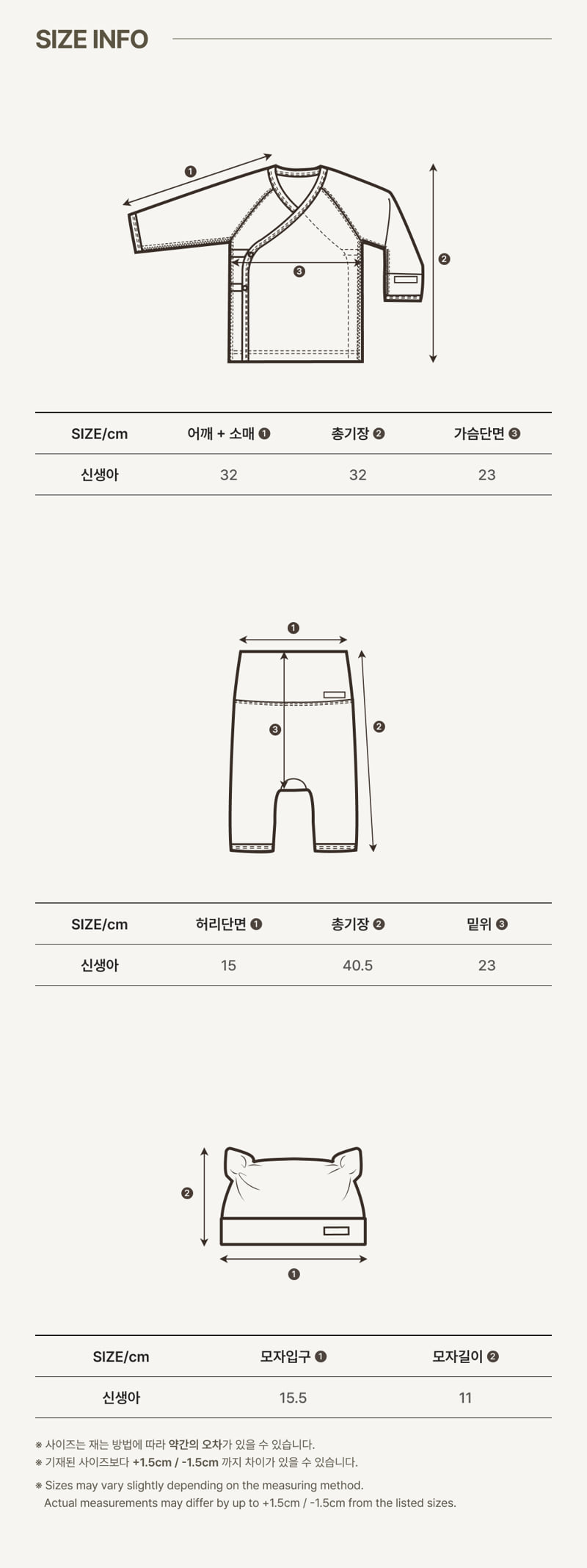 Peekaboo - Korean Baby Fashion - #babywear - Nouveau Newborn Set (Color) - 5