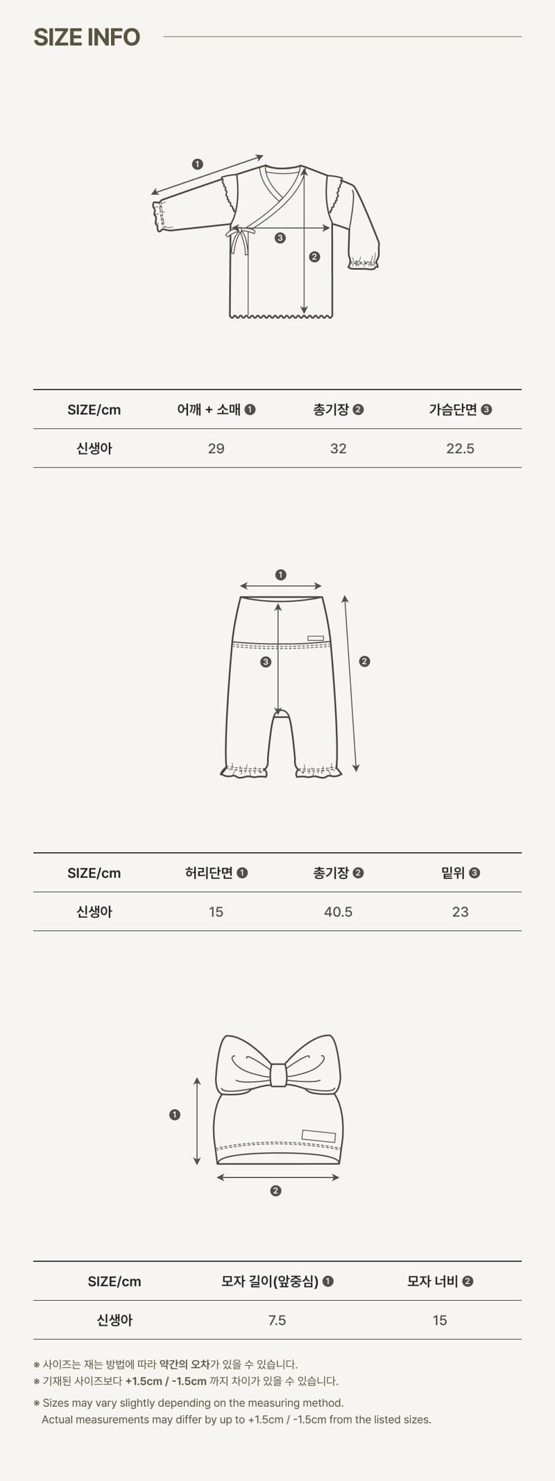 Peekaboo - Korean Baby Fashion - #babyoutfit - Popo Frill Newborn Set - 4
