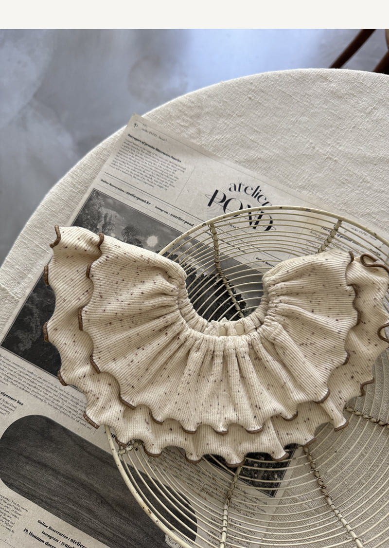 Peekaboo - Korean Baby Fashion - #smilingbaby - Neuf Frill Bib - 3