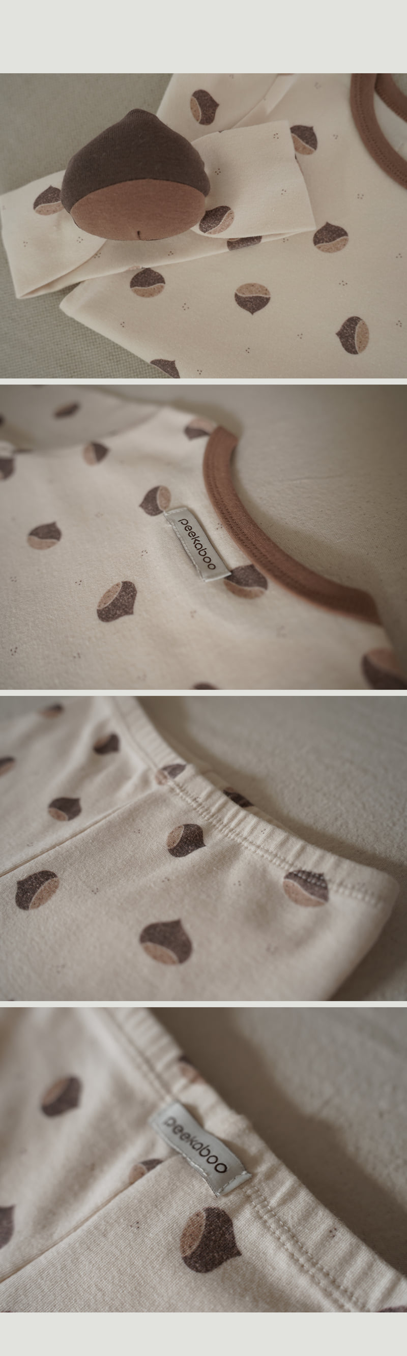 Peekaboo - Korean Children Fashion - #childrensboutique - Chestnut Kids Set - 2
