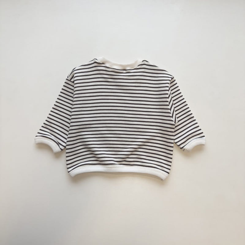Pom - Korean Children Fashion - #Kfashion4kids - Striped Ribbed Sweatshirt - 11