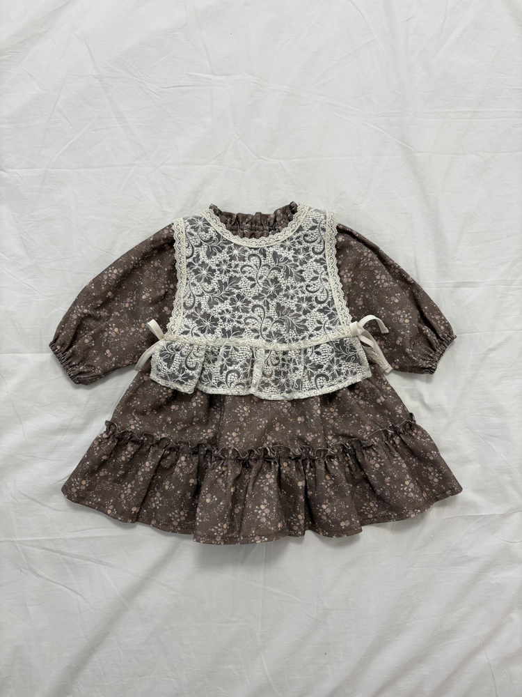 Pom - Korean Children Fashion - #Kfashion4kids - Warm Flower One-piece - 6