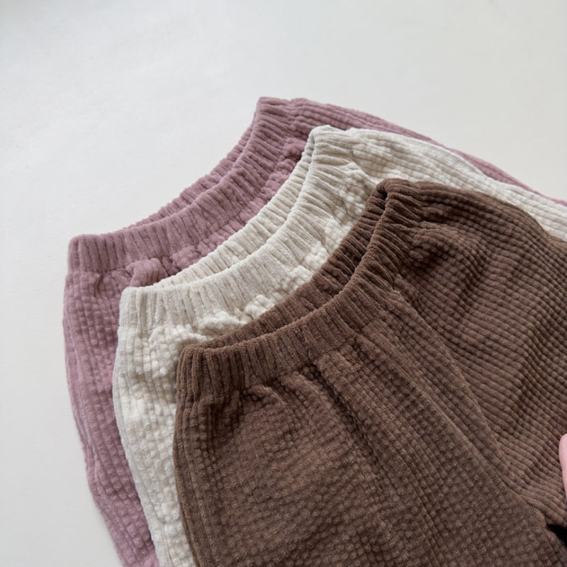 Pom - Korean Children Fashion - #Kfashion4kids - Corduroy Jogger Pants - 3