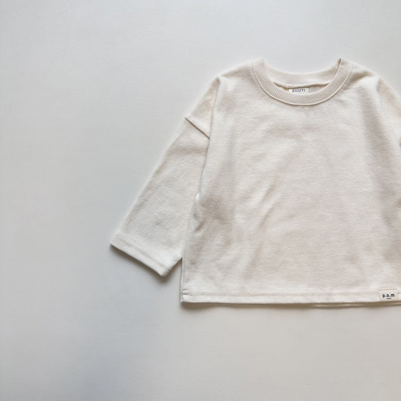 Pom - Korean Children Fashion - #childofig - Basic Oversized Tee - 8