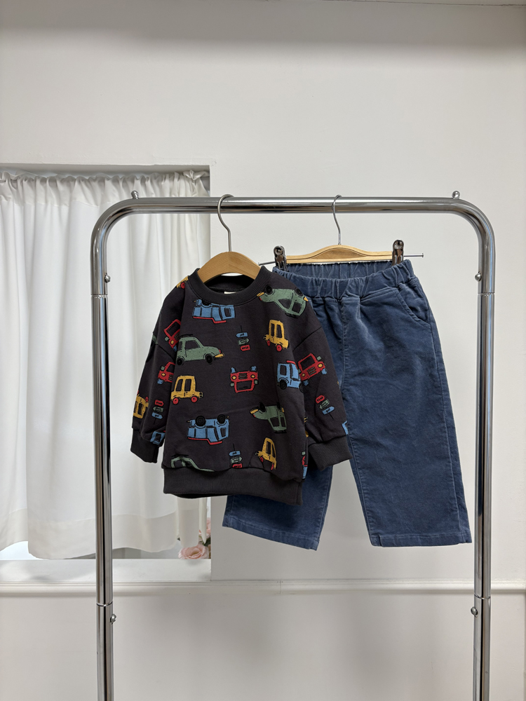 Pom - Korean Children Fashion - #childrensboutique - Garage Sweatshirt - 7