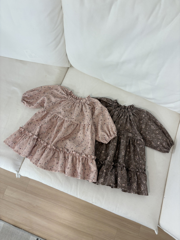 Pom - Korean Children Fashion - #kidsshorts - Warm Flower One-piece - 3