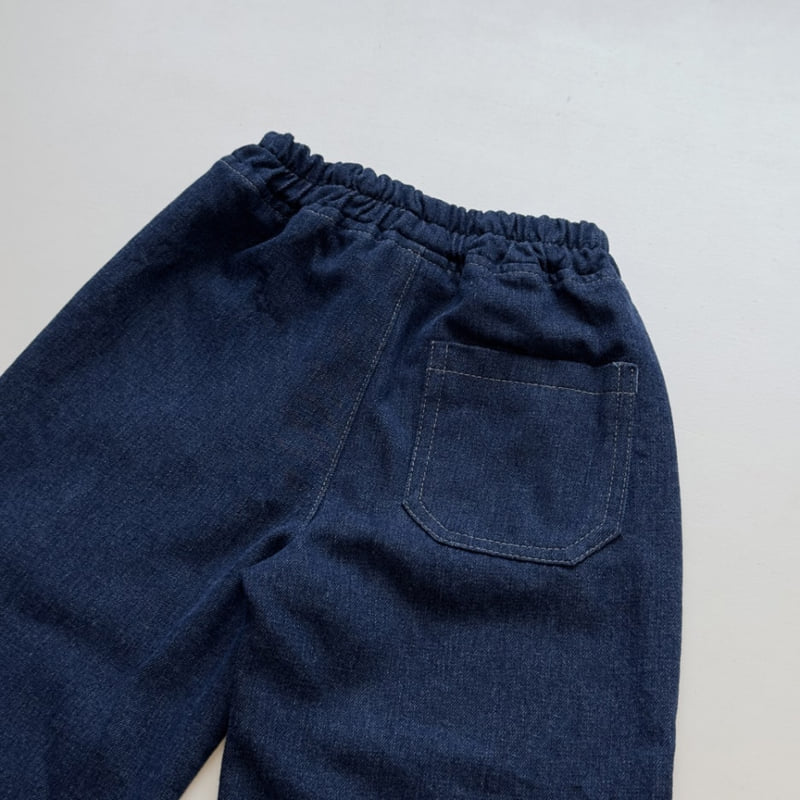 Pom - Korean Children Fashion - #kidsshorts - Denim Pants - 8