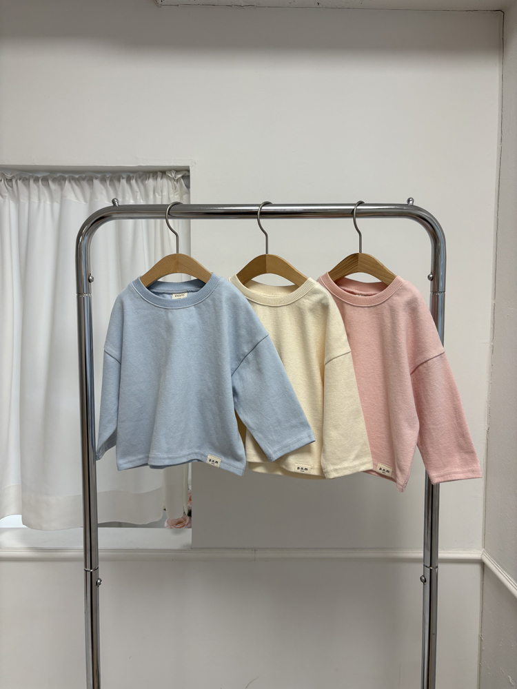 Pom - Korean Children Fashion - #littlefashionista - Basic Oversized Tee