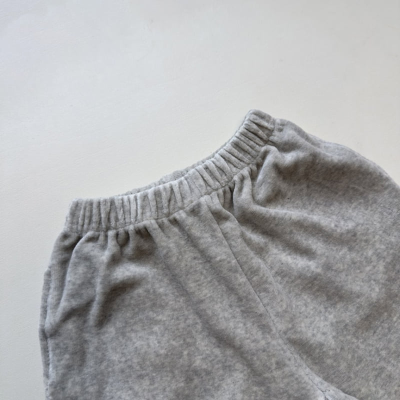 Pom - Korean Children Fashion - #magicofchildhood - Velour Jogger Pants - 10