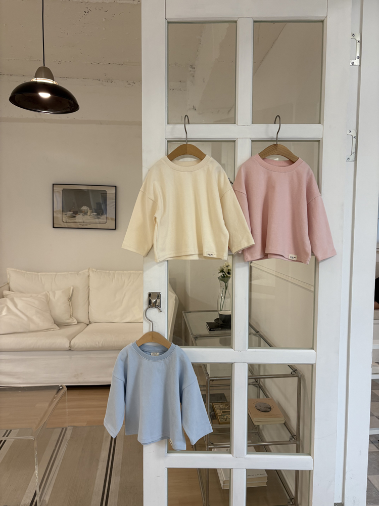 Pom - Korean Children Fashion - #magicofchildhood - Basic Oversized Tee - 2