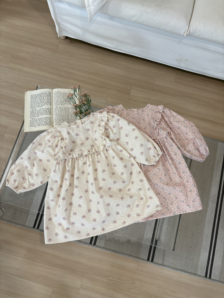 Pom - Korean Children Fashion - #magicofchildhood - Frill One-piece
