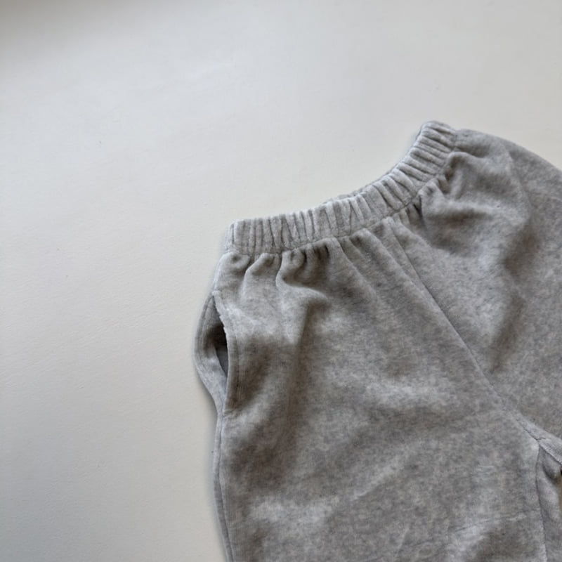 Pom - Korean Children Fashion - #minifashionista - Velour Jogger Pants - 11