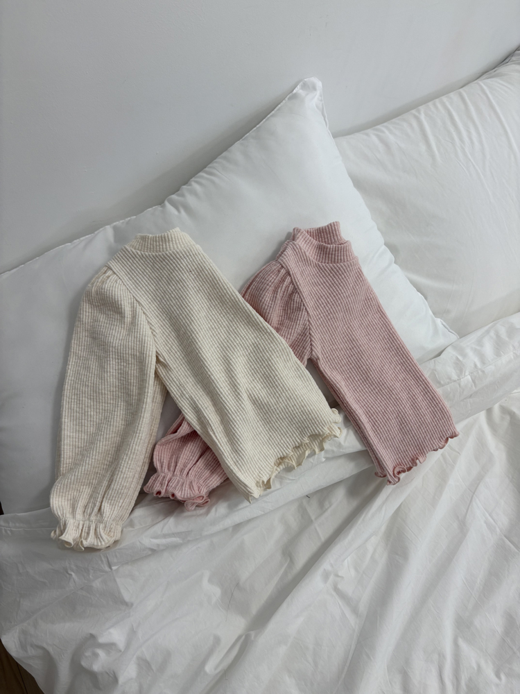 Pom - Korean Children Fashion - #minifashionista - Balloon Ribbed Tee - 5