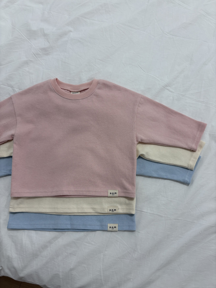Pom - Korean Children Fashion - #minifashionista - Basic Oversized Tee - 3