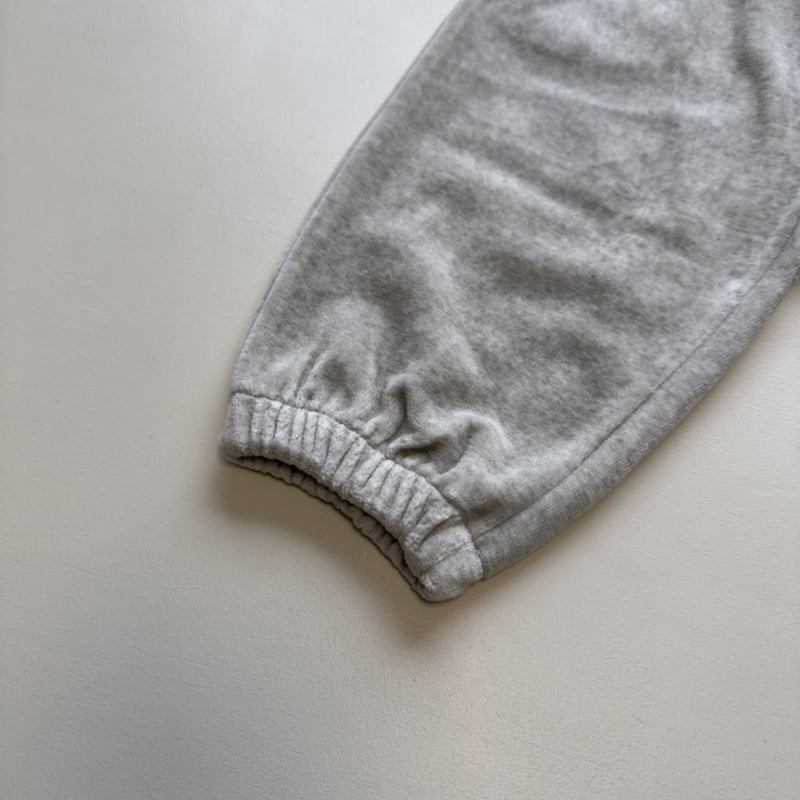 Pom - Korean Children Fashion - #prettylittlegirls - Velour Jogger Pants - 12