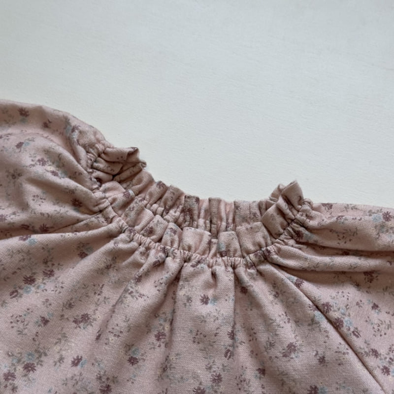 Pom - Korean Children Fashion - #prettylittlegirls - Warm Flower One-piece - 10