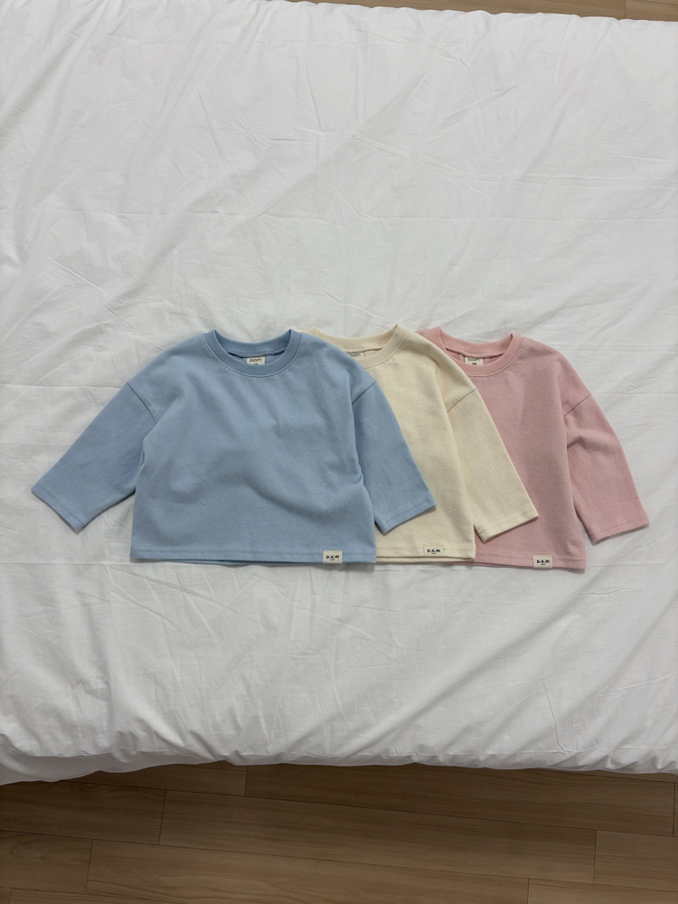 Pom - Korean Children Fashion - #minifashionista - Basic Oversized Tee - 4