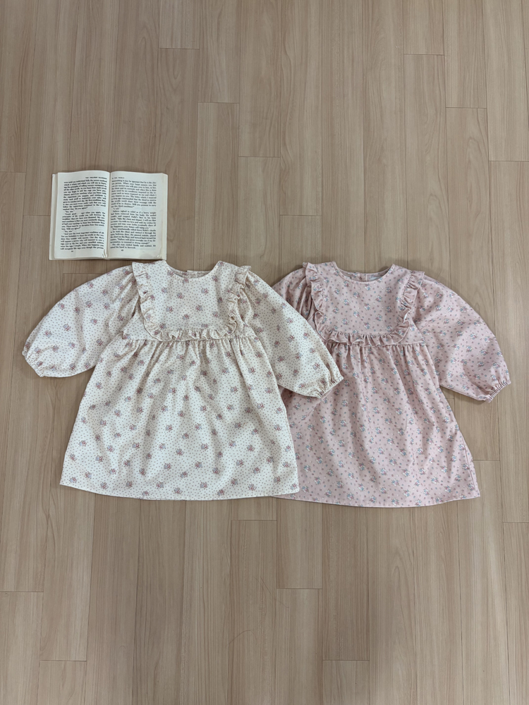 Pom - Korean Children Fashion - #prettylittlegirls - Frill One-piece - 4
