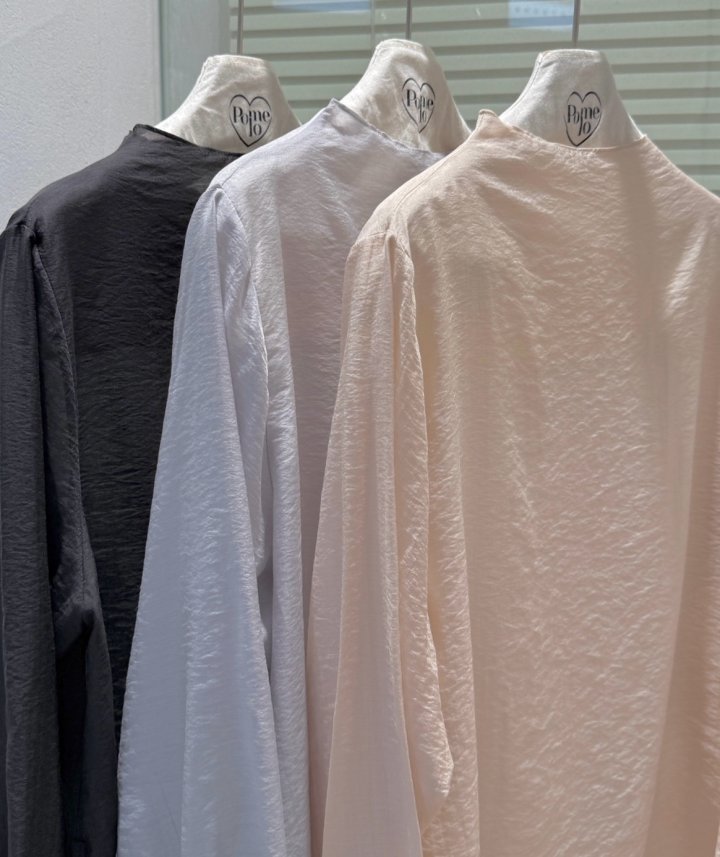 Pomelo - Korean Women Fashion - #momslook - Loel Half Turtleneck String Belt Blouse - 10