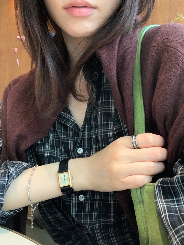 Pomelo - Korean Women Fashion - #momslook - Easy Check Shirt
