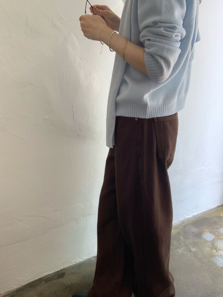 Pomelo - Korean Women Fashion - #momslook - Cotton Denim Pants