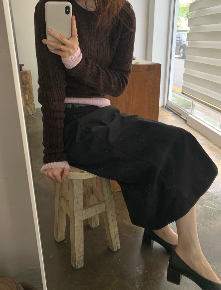 Pomelo - Korean Women Fashion - #momslook - Peace Mohair Knit Pullover - 10