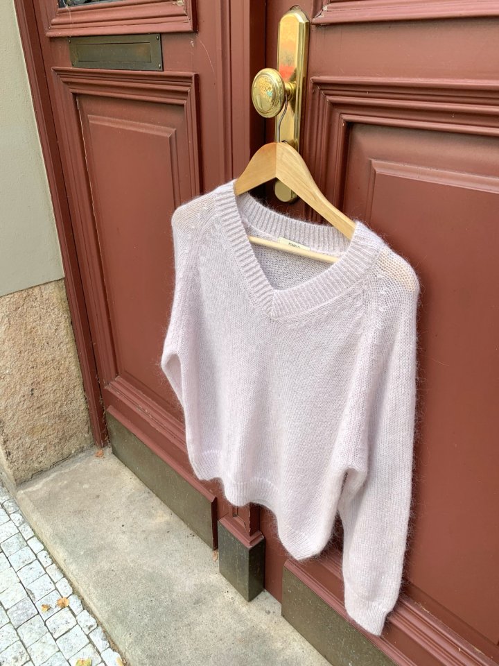 Pomelo - Korean Women Fashion - #momslook - Barrel Mohair Knit Pullover - 10