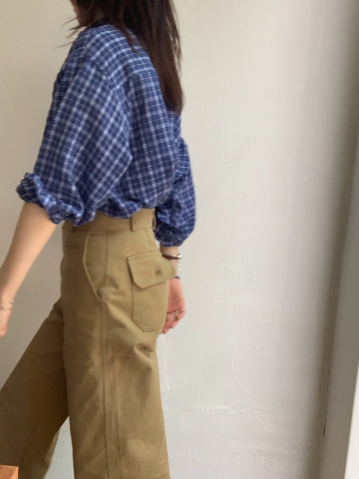 Pomelo - Korean Women Fashion - #momslook - Jeff Twill Pocket Pants - 3